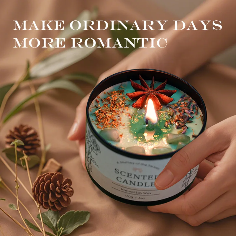 Home Fragrance Long Lasting - Kreatywna kryształowa świeca aromaterapeutyczna 6OZ -