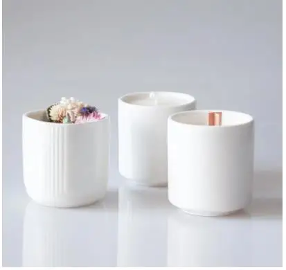 Wax Melt Burner - Minimalistyczny biały ceramiczny pojemnik na świece,